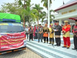 Gubernur Lepas Pendistribusian Beras SPHP dan GPM untuk Menjaga Stabilisasi Pasokan dan Harga Pangan di Sumbar