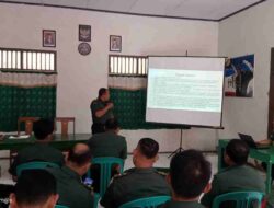 Sosialisasi Netralitas TNI Pada Pemilu Tahun 2024 Bagi Anggota Koramil 0718-01/Pati