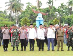 Pimpin Apel Gabungan Para Satlinmas/Dubalang, Babinsa dan Bhabinkantibmas, Ini Pesan Genius Umar