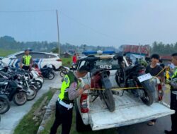 Sudah Meresahkan Masyarakat. Balap Liar Ditertibkan Satlantas Polres Tanah Datar