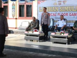 Jelang Pemilu 2024, Polres Pulang Pisau Gelar Simulasi Tactical Floor Game