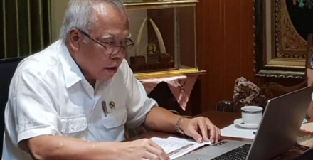 Menteri PUPR Basuki Hadimuljono bicara soal infrastruktur.
