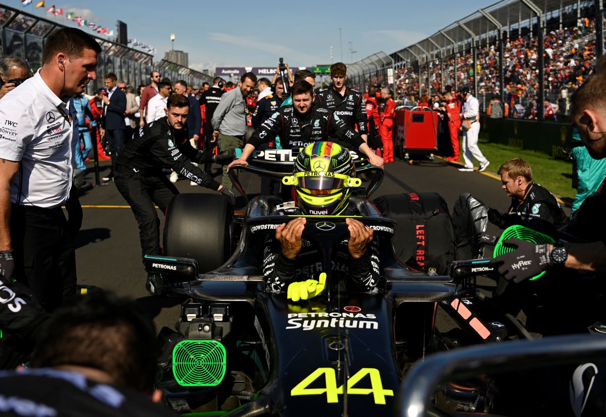 Mercedes AMG Petronas meraih hasil negatif di F1 GP Sao Paulo 2023.