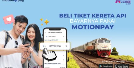 Bayar tiket kereta api bisa pakai motionpay.