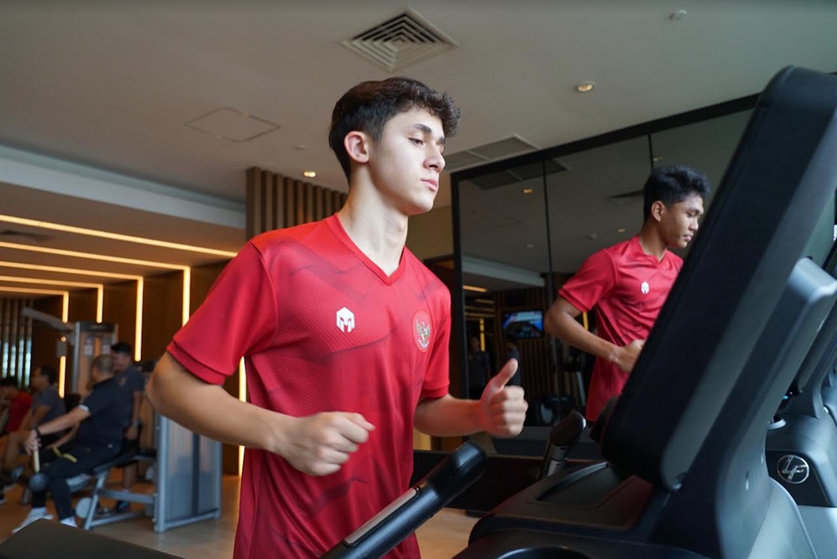 Timnas Indonesia U-17 jalani latihan di Surabaya jaga-jaga lolos ke 16 besar Piala Dunia U-17 2023.