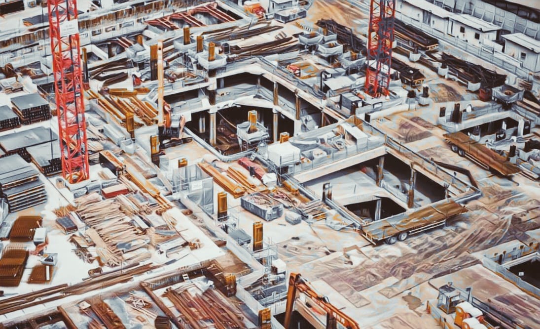 Pembangunan jalan dan jembatan.