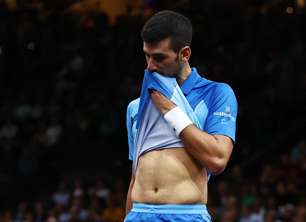 Novak Djokovic kala berlaga di Paris Masters 2023.