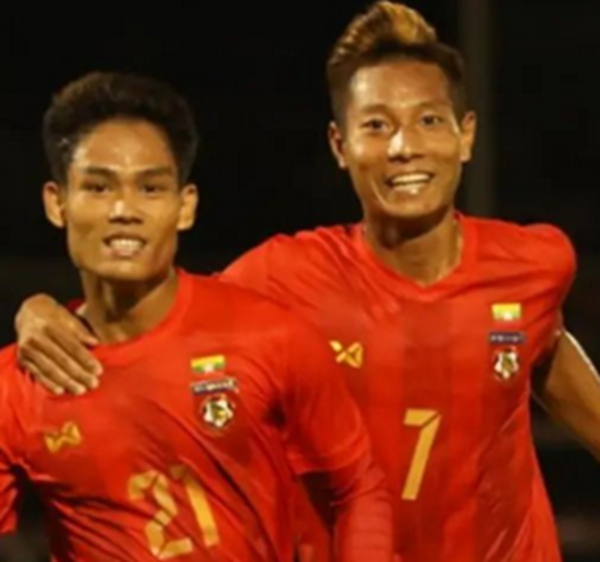Timnas Myanmar kala berlaga.