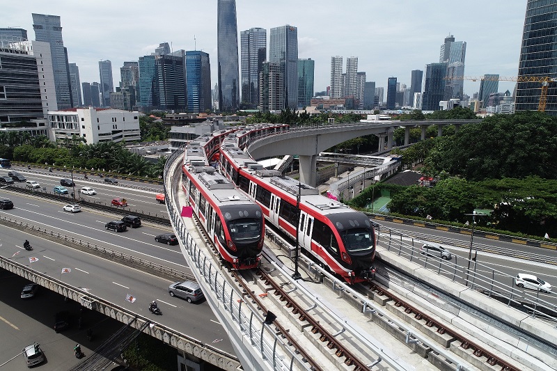 LRT Jabodebek Beroperasi 12 Trainset.