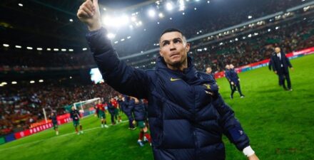 Pemain Timnas Portugal, Cristiano Ronaldo.