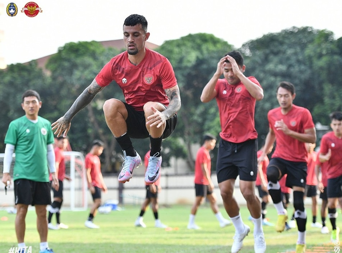 Stefano Lilipaly kala membela Timnas Indonesia.