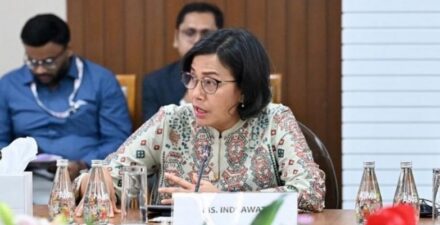 Sri Mulyani catat realisasi dana hibah.