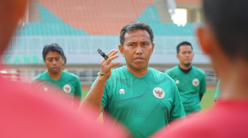 Pelatih Timnas Indonesia U-17, Bima Sakti.