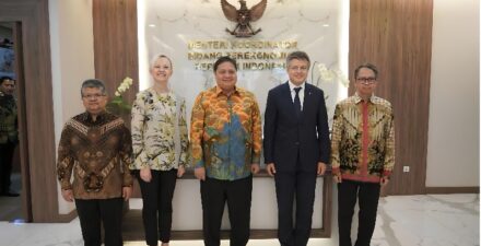 Menko Airlangga bertemu Dubes Baru Uni Eropa.