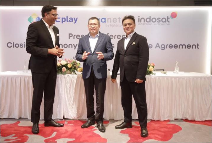 MNC Play kerja sama Asianet dan Indosat.