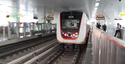 Pembangunan LRT Jakarta rute manggarai.
