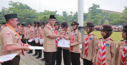 Rida Ananda Pimpin Upacara Peringatan Hari Pramuka Ke 62 Tahun 2023