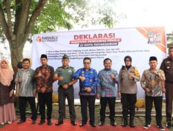 Hadiri Deklarasi Pemilu Damai, Pj Wako Jasman : Jika Ada ASN Bermain Laporkan