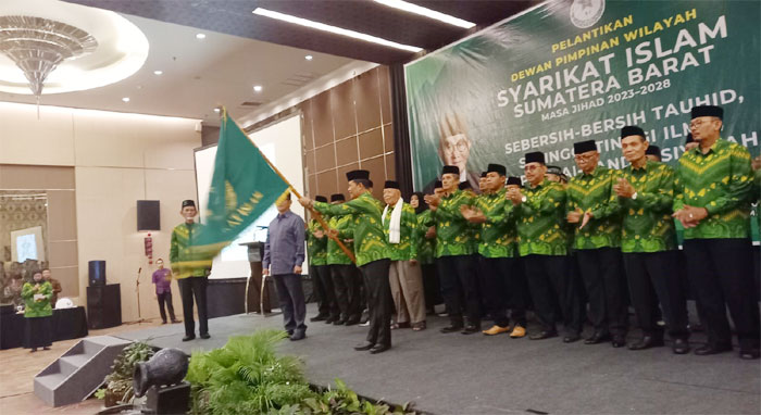 Suasana pelantikan pengurus Dr. Hamdan Zoelva SH,