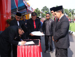 Bupati Agam Tandatangani Naskah Perjanjian Hibah Pilkada 2024, Segini Besarnya