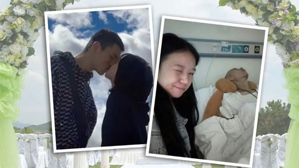 Perempuan nikahi kekasih yang lagi sekarat.