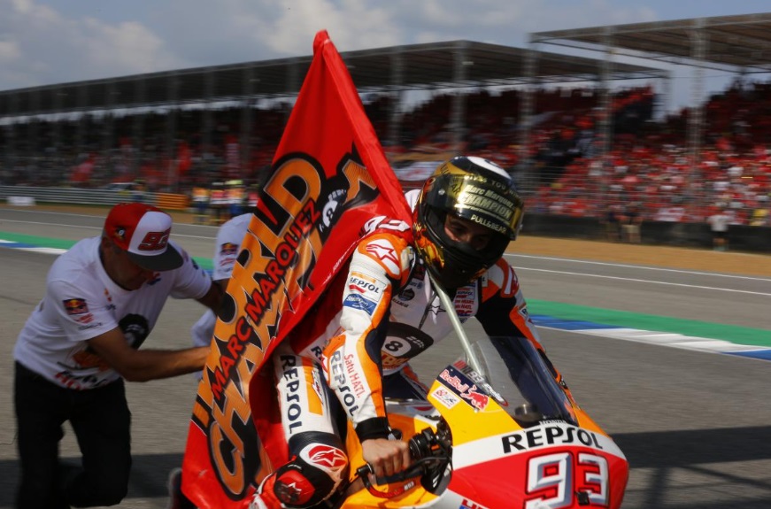 Marc Marquez terakhir kali juara dunia di MotoGP 2019.