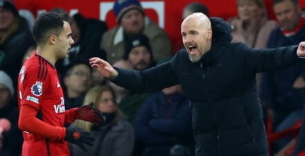 Erik Ten Hag kala mendampingi Manchester United berlaga.