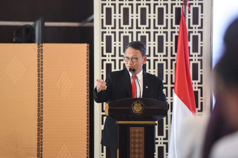 Menteri ESDM Arifin Tasrif Lumcurkan Aplikasi Bencana.