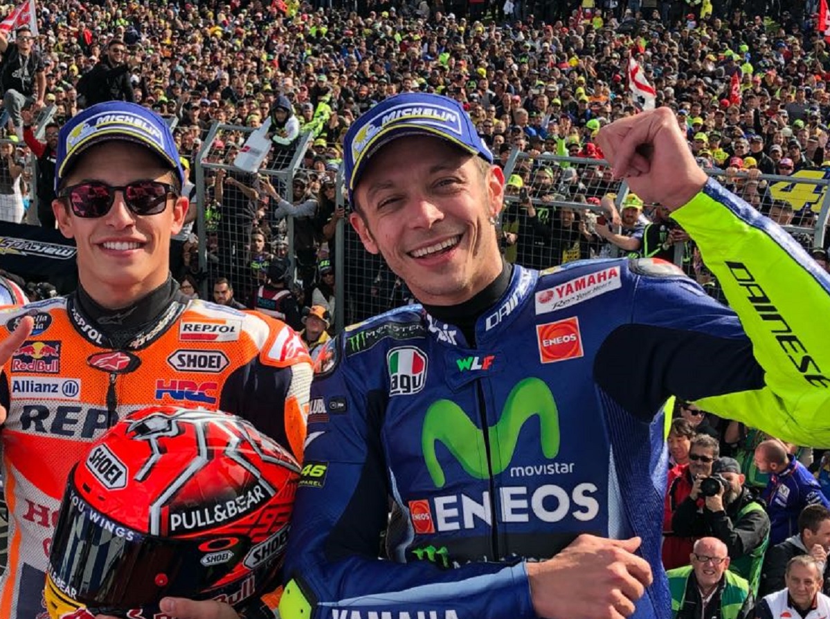 Rossi dan Marquez.