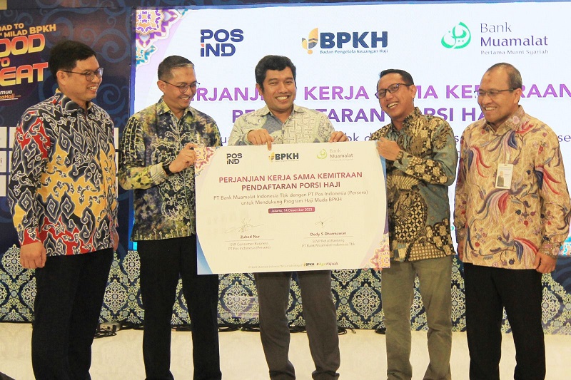 Kerja Sama Bank Muamalat dengan PT Pos.