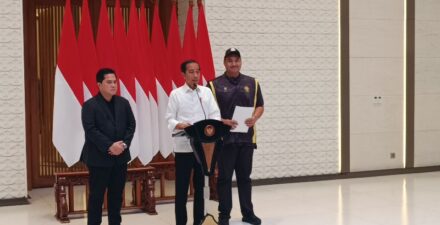 Presiden RI Joko Widodo mengapresiasi langkah Satgas Anti Mafia Bola.