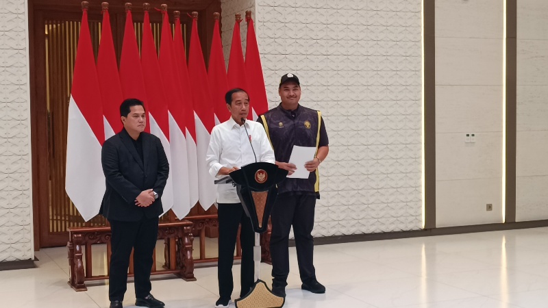 Presiden RI Joko Widodo mengapresiasi langkah Satgas Anti Mafia Bola.