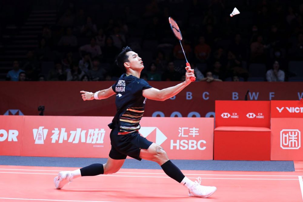 Jonatan Christie siap bangkit di semifinal BWF World Tour Finals 2023.