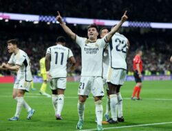 Real Madrid Pesta Gol di Santiago Bernabeu: Menang Telak 4-1 atas Villarreal