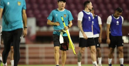 Pelatih Timnas Indonesia, Shin Tae-yong.