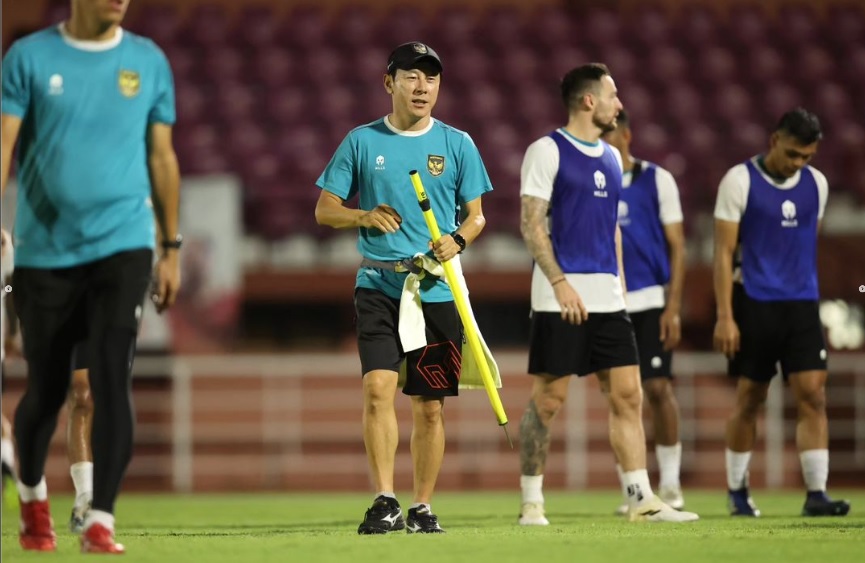 Pelatih Timnas Indonesia, Shin Tae-yong.