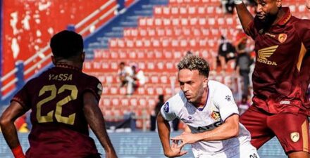 Laga Persik Kediri vs PSM Makassar di Liga 1 2023-2024.