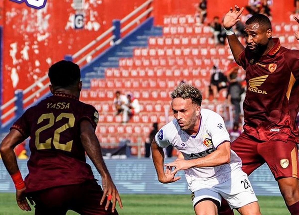 Laga Persik Kediri vs PSM Makassar di Liga 1 2023-2024.