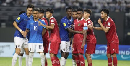 Aksi Timnas Indonesia U-17 di Piala Dunia U-17 2023.