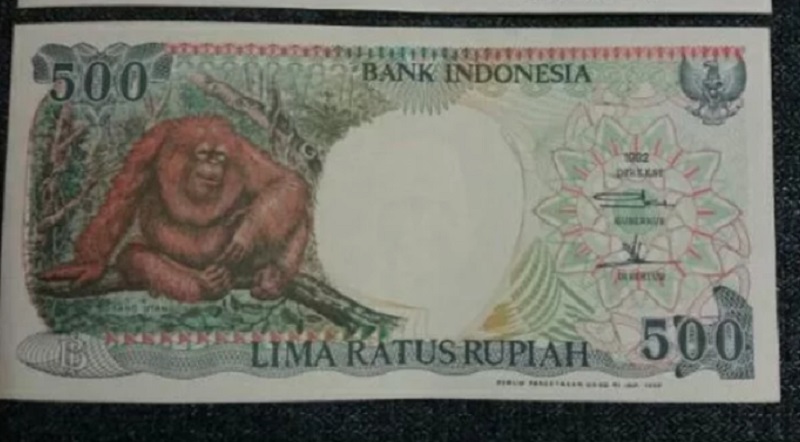 Ilustrasi uang Rp500 .