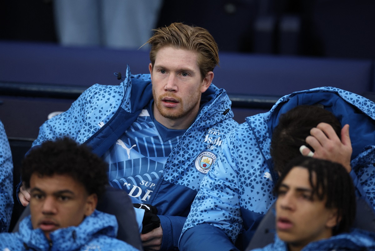 Kevin de Bruyne kala membela Manchester City.