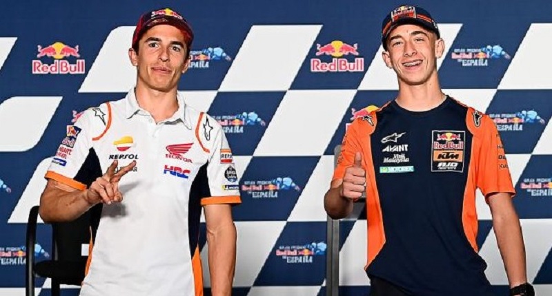 Marc Marquez dan Pedro Acosta.