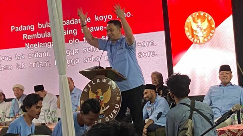 Suasana acara Peluncuran Relawan Nderek Guru Indonesia. (Dok. Istimewa)