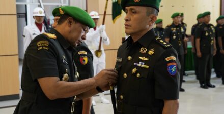 Danrem 102/Pjg Pimpin Serah Terima Jabatan Kasi Ops Kasrem 102/Pjg