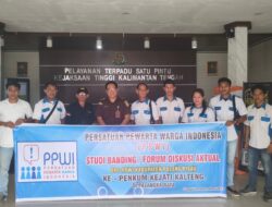 Tingkatkan Kemitraan Bidang Informasi dan Publikasi, PPWI Pulpis Audensi dengan Penkum Kejati Kalteng