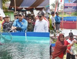 Dukung Ketahanan Pangan ; Desa Kampung Baru Pariaman Tengah Resmikan Kolam Ikan Bioflok 