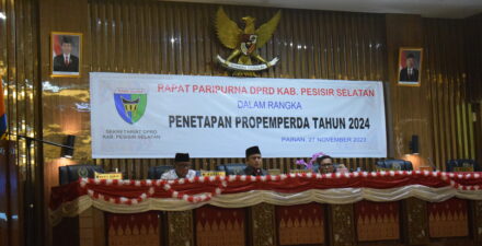 DPRD Pessel Gelar Paripurna Tentang Penetapan Rancangan Peraturan Daerah APBD TA 2024