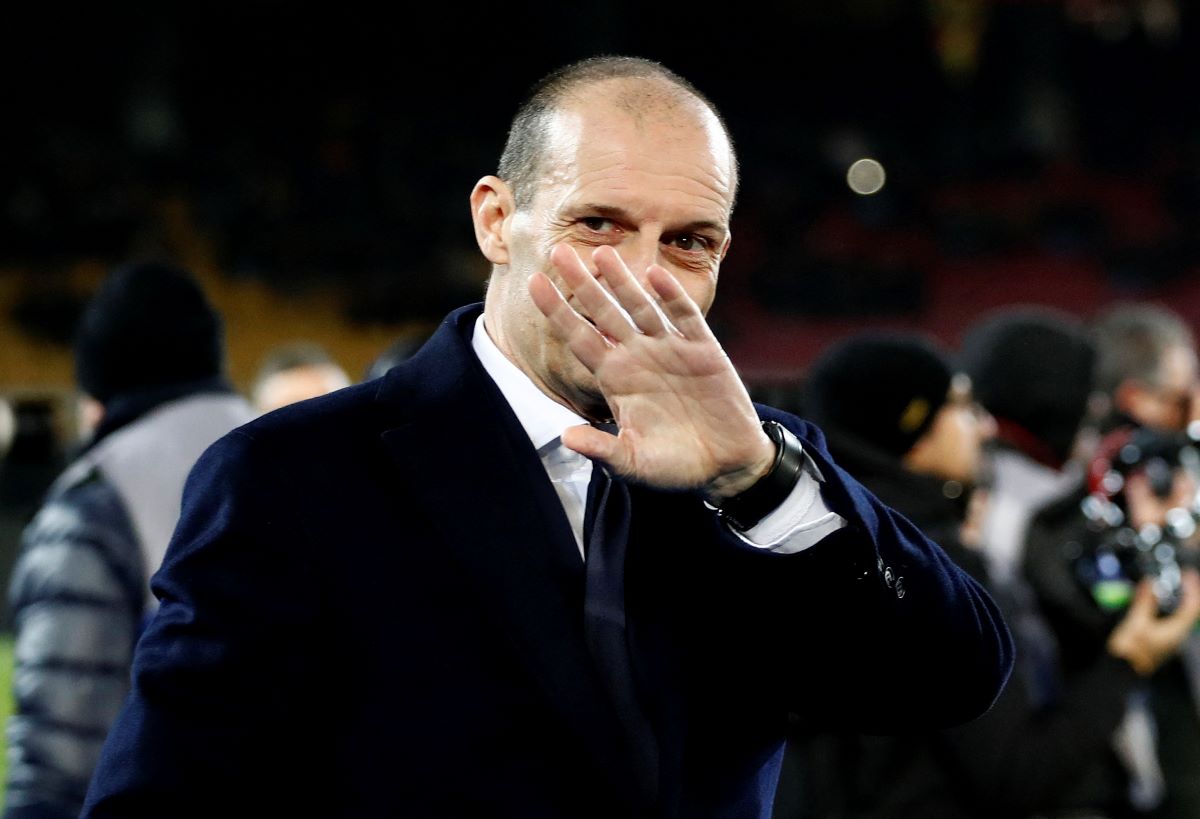 Pelatih Juventus, Massimiliano Allegri.