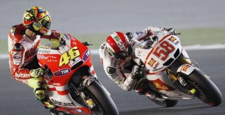 Valentino Rossi dan Marco Simoncelli.