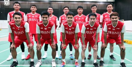 Para pebulu tangkis Indonesia kala berlaga.